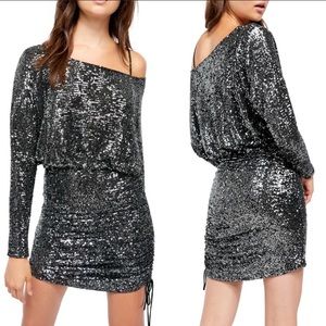 Free People Giselle Sequined Mini Dress